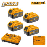 Ingco FBCLI20245 P20S Li-Ion Battery And Charger Kit - KHM Megatools Corp.